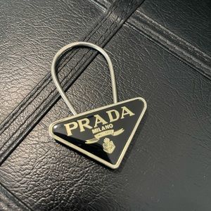 PRADA metal keychain